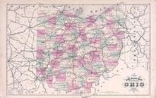 Ohio State  Rail Road Map, Holmes County 1875